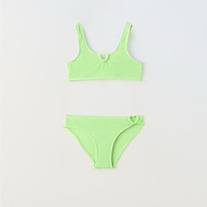 Zara Kids Textured Heart Bikini